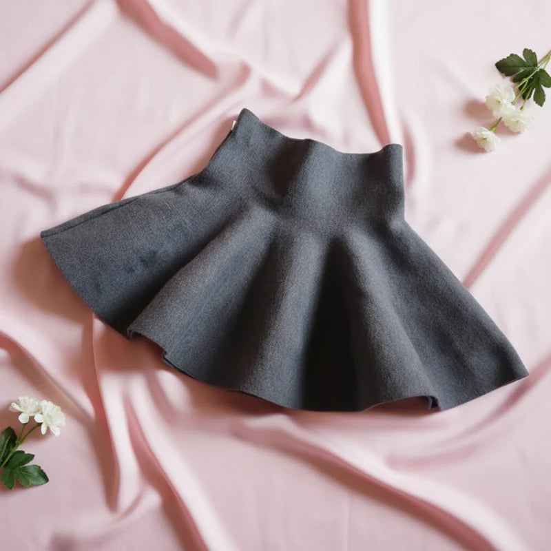 Girls Knitted Skirt – Komfort og stil – Barne skjørt