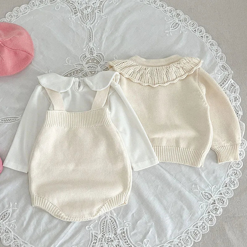 Mini Fashion™ - Søt look - Strikkede sett