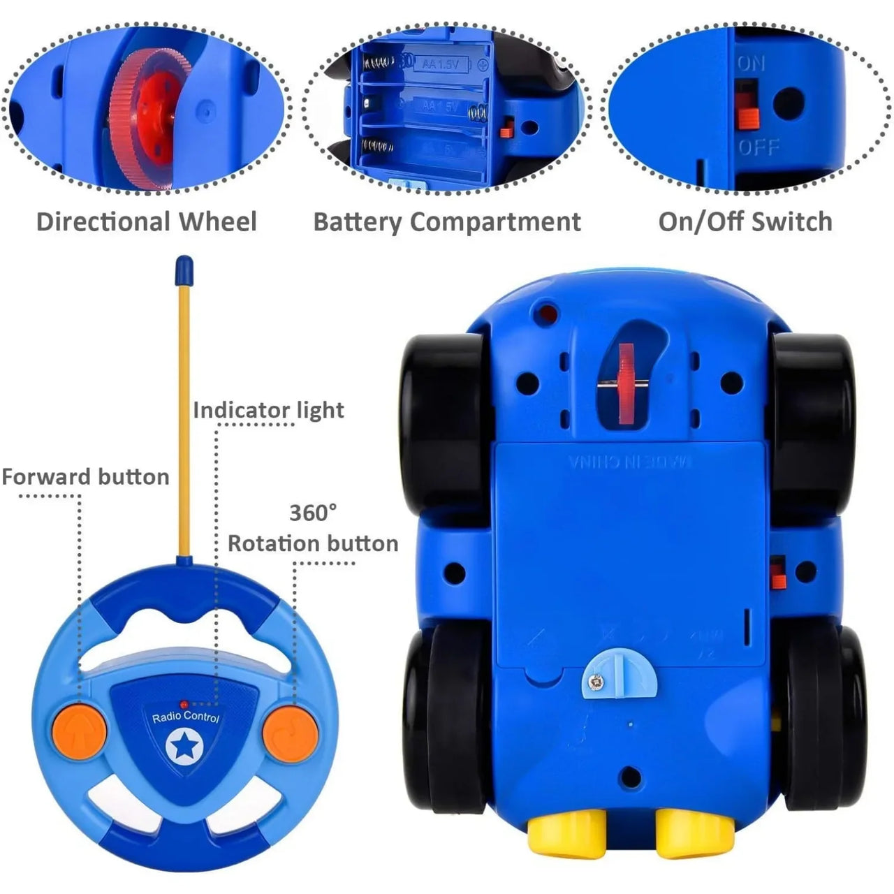 Police Toy Car™ - Politilekebil - Fjernstyrt bil