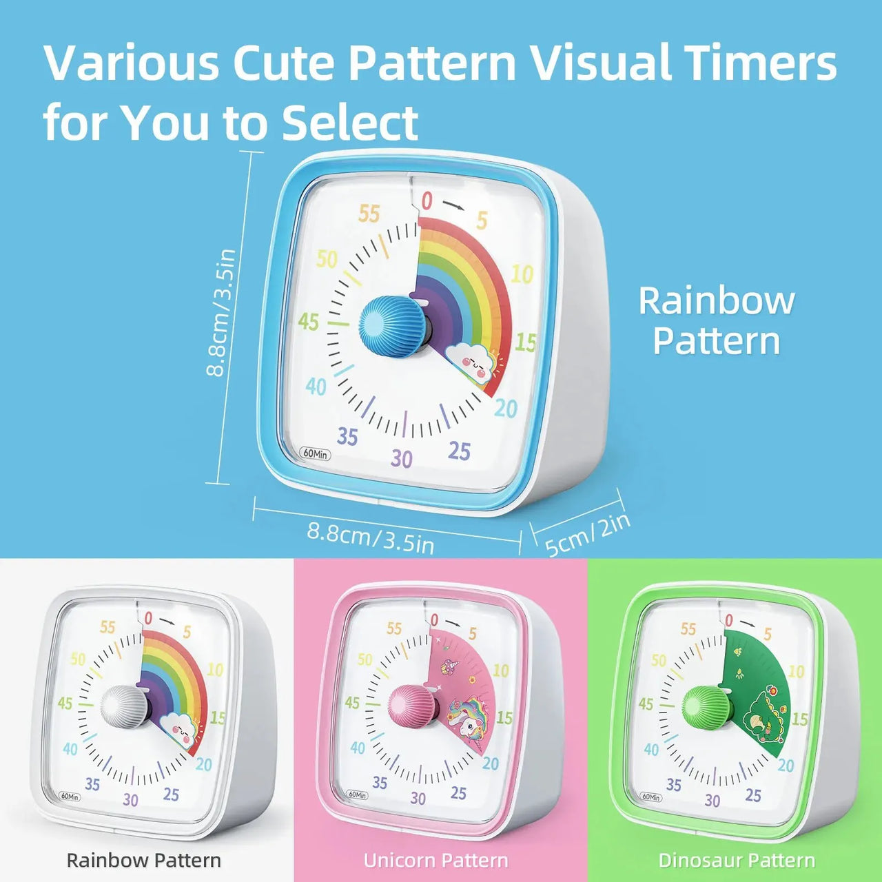 Visual Timer – Fargerik og rolig – Tidtaker for barn