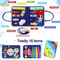 Thumbnail for 7-in-1 Busy Board – Motorikk og læring – Aktivitetstavle