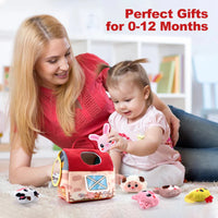 Thumbnail for BabyBarn – Mykt og lærerikt – Gårdshus med plysjdyr