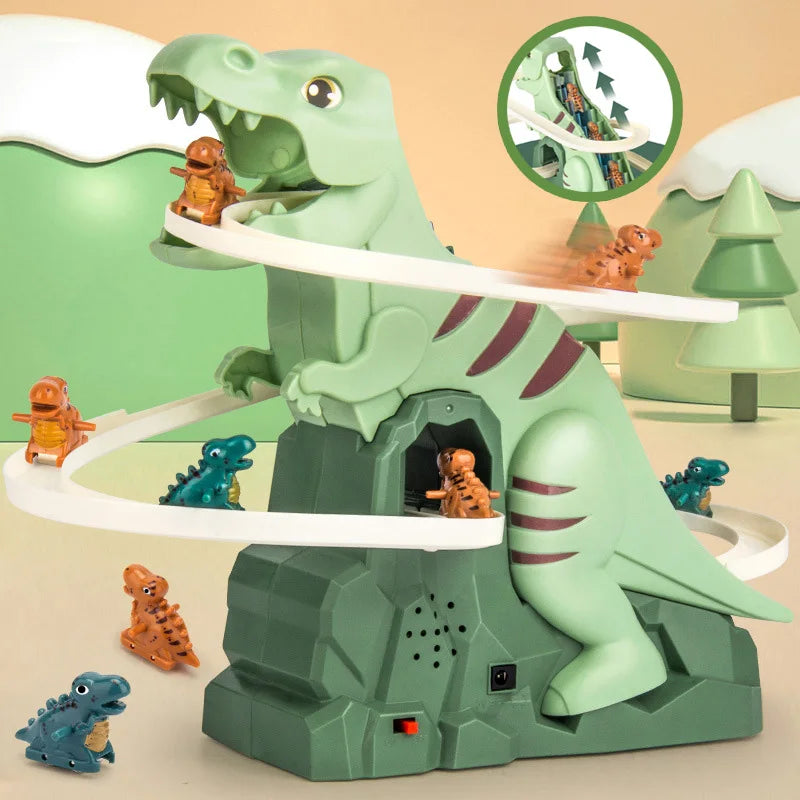 Dino Slide – Mini berg-og-dal-bane moro - Dino-sklie