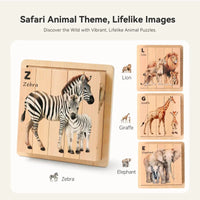 Thumbnail for ZooStack – Tre & Interaktivt – Dyreklosser Puzzle