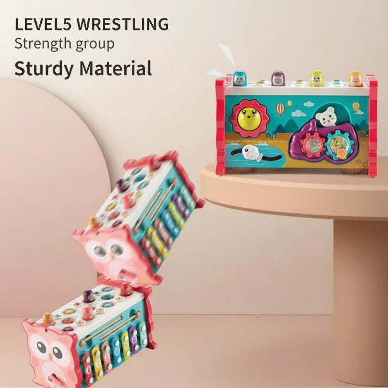 Montessori Hammering Toy – Motorikk og læring – 8-i-1 lekesett