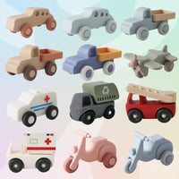 Thumbnail for Montessori Silicone Toy Car – Sikker og tyggevennlig – Tygge- og leketøy i silikon i form av et kjøretøy
