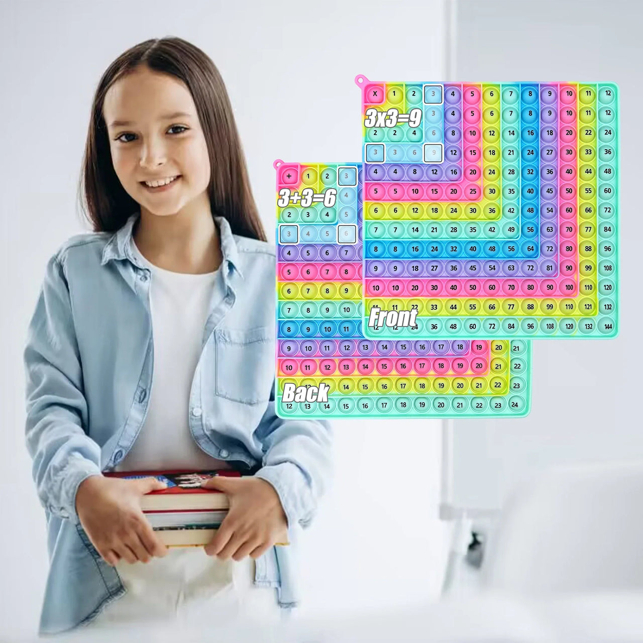 Multicolor Fidget Board - Forbedre regneferdighetene - Reken fidgetbrett