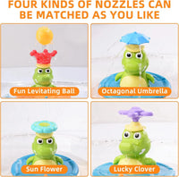 Thumbnail for Light Up Crocodile Bath Toy – Interaktivt & vannmoro – Krokodil-fontene badeleker