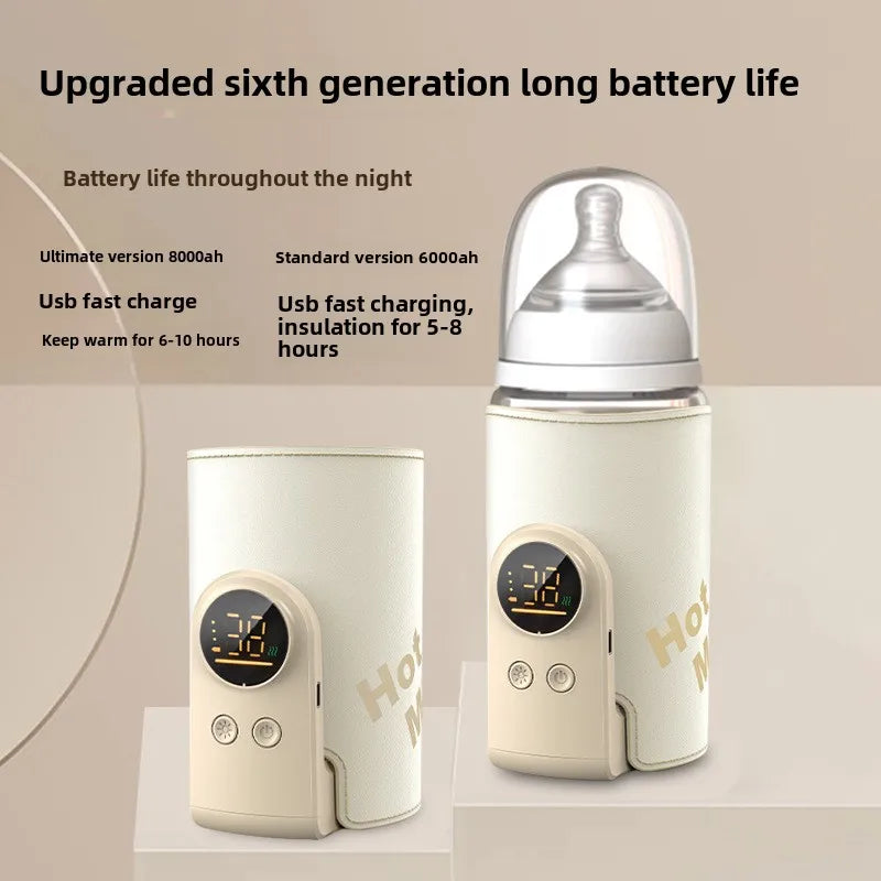SmartBottle - Alltid klar og varm - Trådløs oppladbar melkevarmer