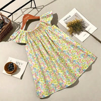 Thumbnail for Floral Dress – Lett og luftig – Jentekjole med flagrende ermer