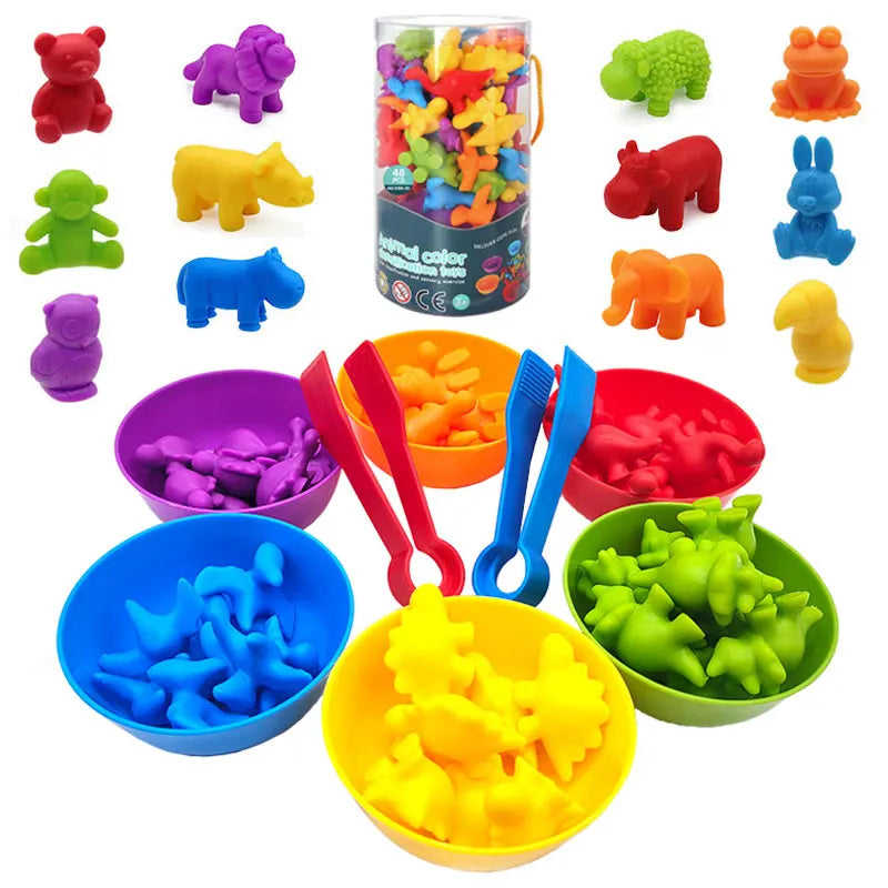 Rainbow Teddy Bears Toys™ - Pedagogisk og kreativt - Regnbue- og tellebjørner