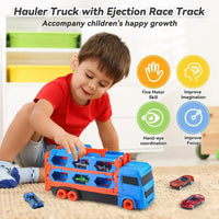 Thumbnail for Mega Transporter - 9-i-1 Racesjov – Transformerbar leketøystruck