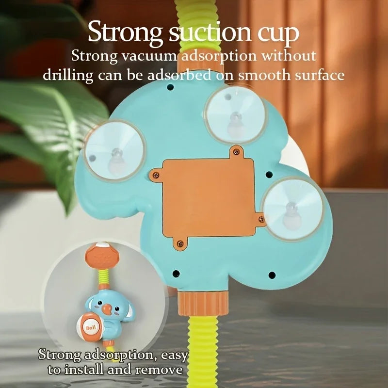 Elephant Shower Set™ – Plaskende moro i badekaret - dusjhode for badekar