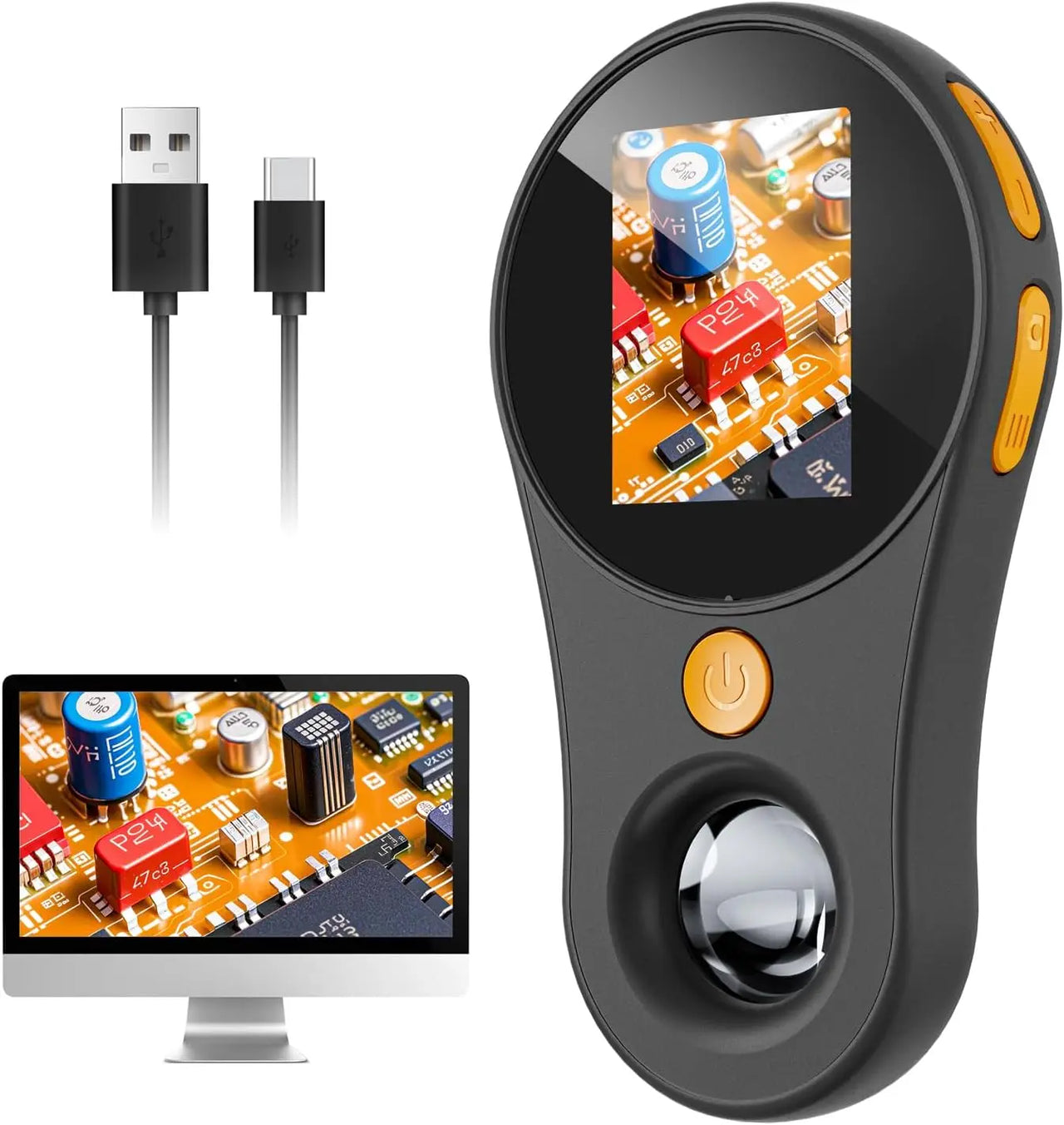 Pocket Microscope 500X - Liten og kraftig - håndholdt forstørrelsesglass