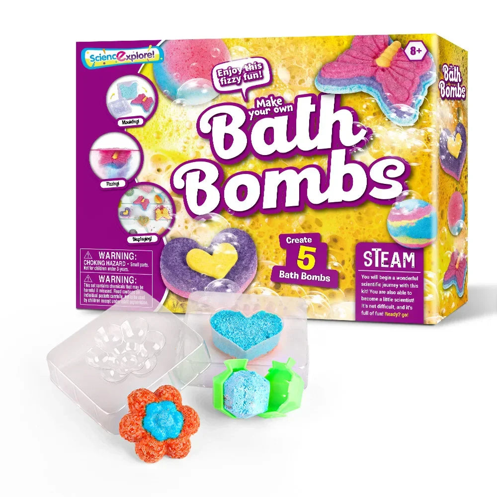 BathBombs – Fargerikt og lærerikt – Sett for å lage badebomber selv