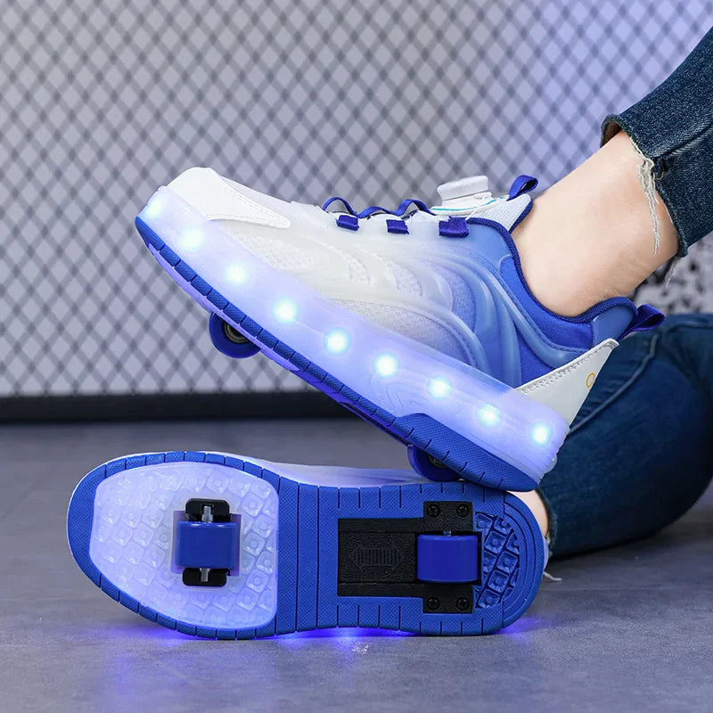 Light-Up Skate Shoes – LED & Komfortable – Selvlysende rullesko