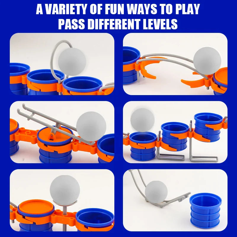 Cup Jump Ball Game – Aktivt og interaktivt – Puff Ball selskapsspill