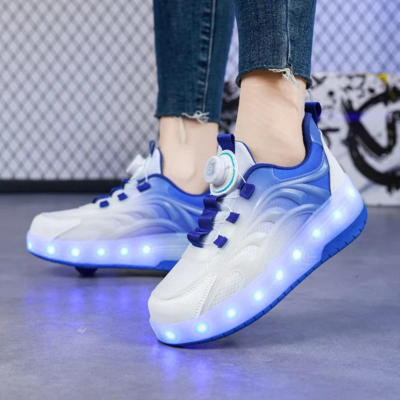 Light-Up Skate Shoes – LED & Komfortable – Selvlysende rullesko
