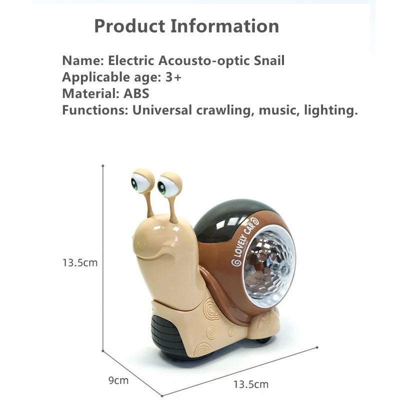 Music Snail™ -  Lysende lekekompis - Motiverer krabbing