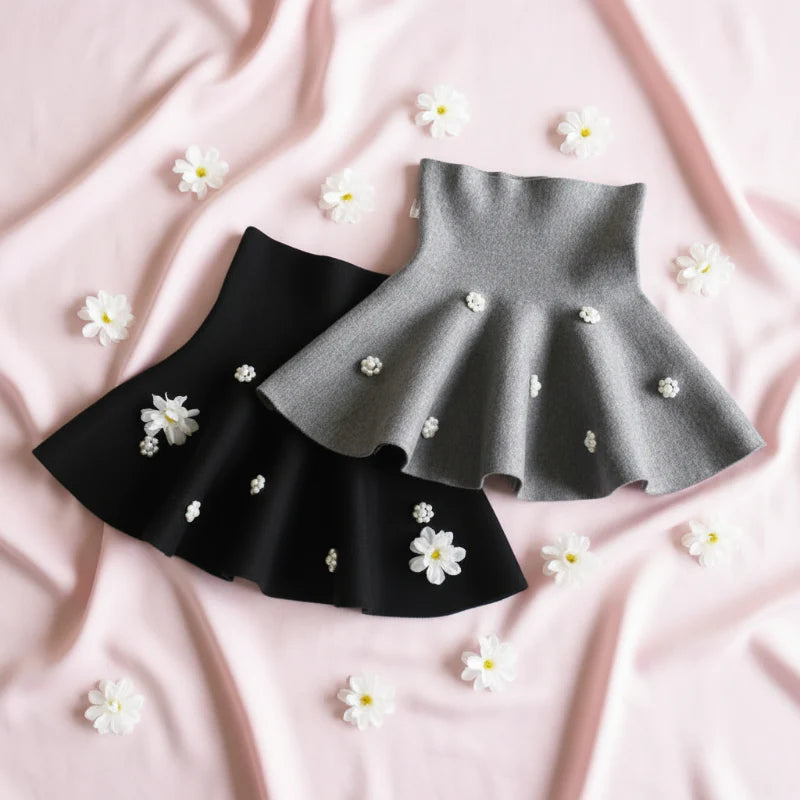 Girls Knitted Skirt – Komfort og stil – Barne skjørt