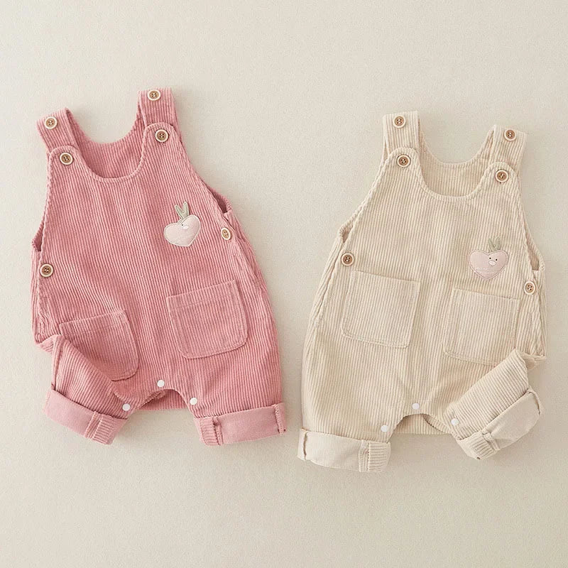 Mini Fashion™ - Stilig og trendy - Snekkerbukse i kordfløyel