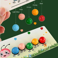 Thumbnail for Wooden Clip Beads™ – Fargerik Larve – Utvikler motoriske ferdigheter og fargelære