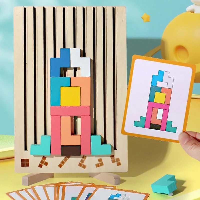 Puzzle Totem – Tenk og bygg – Puslespill i tre