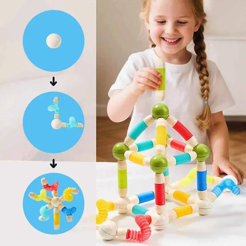 Magnetic Sticks - Endeløs bygging – fleksible magnetiske pinner