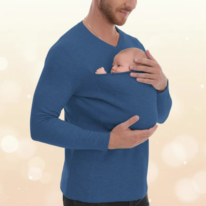 Kangaroo Pocket Shirt – Komfortabel og praktisk – T-skjorte-babysele for menn