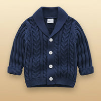 Thumbnail for CozyCub – Komfortabel og stilig – strikket barnekardigan
