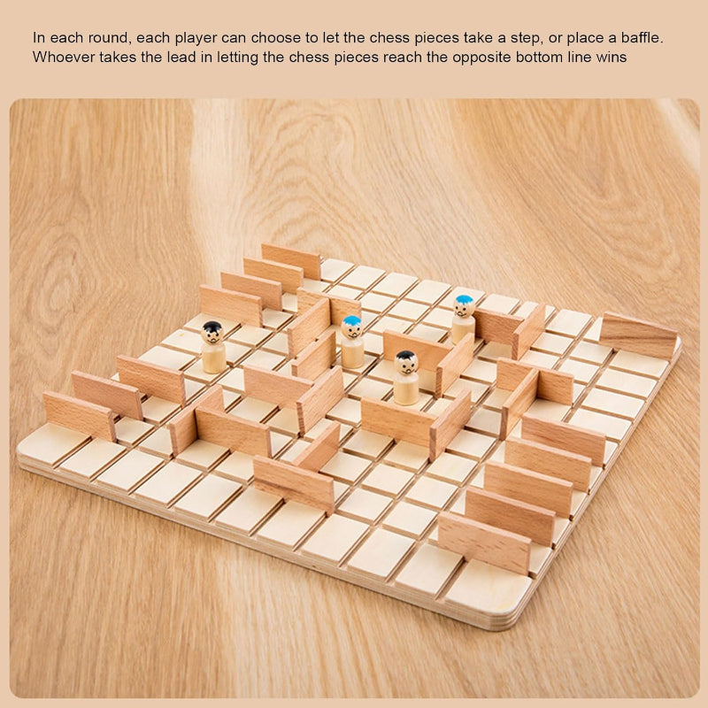 Wooden Chess Puzzle Game – Strategi & tenkning – Brettspill