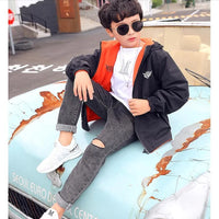 Thumbnail for Reversible Kids Jacket – Vanntett og vindtett – Lett jakke