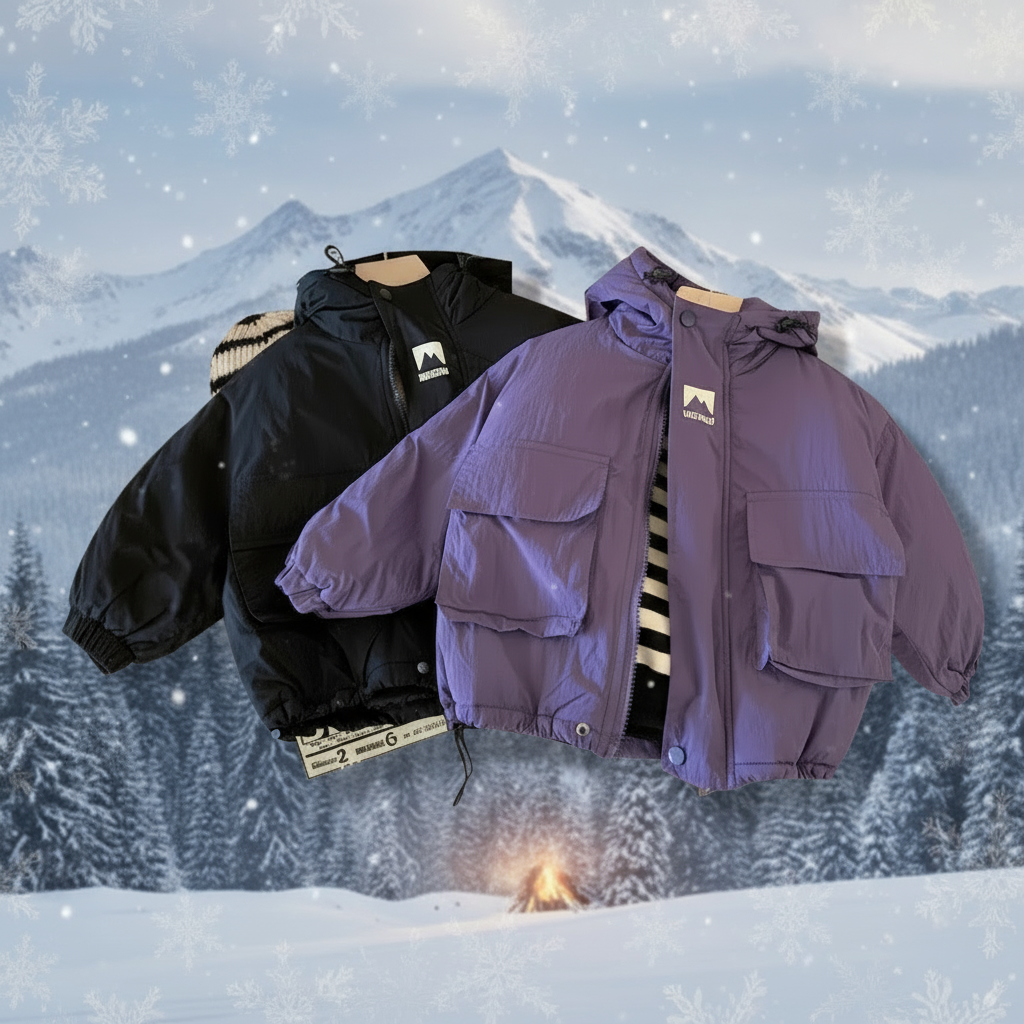 LiloWear – Vindtett og vannavstøtende – Barnejakke med hette