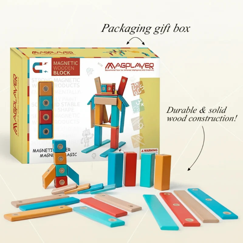 MagPlayer – Kreativt og motorisk – DIY magnetiske treklosser