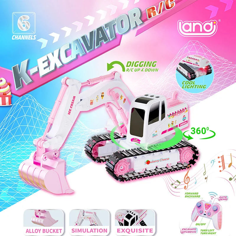 Pink Power Digger™ – Gravefest - RC-gravemaskin