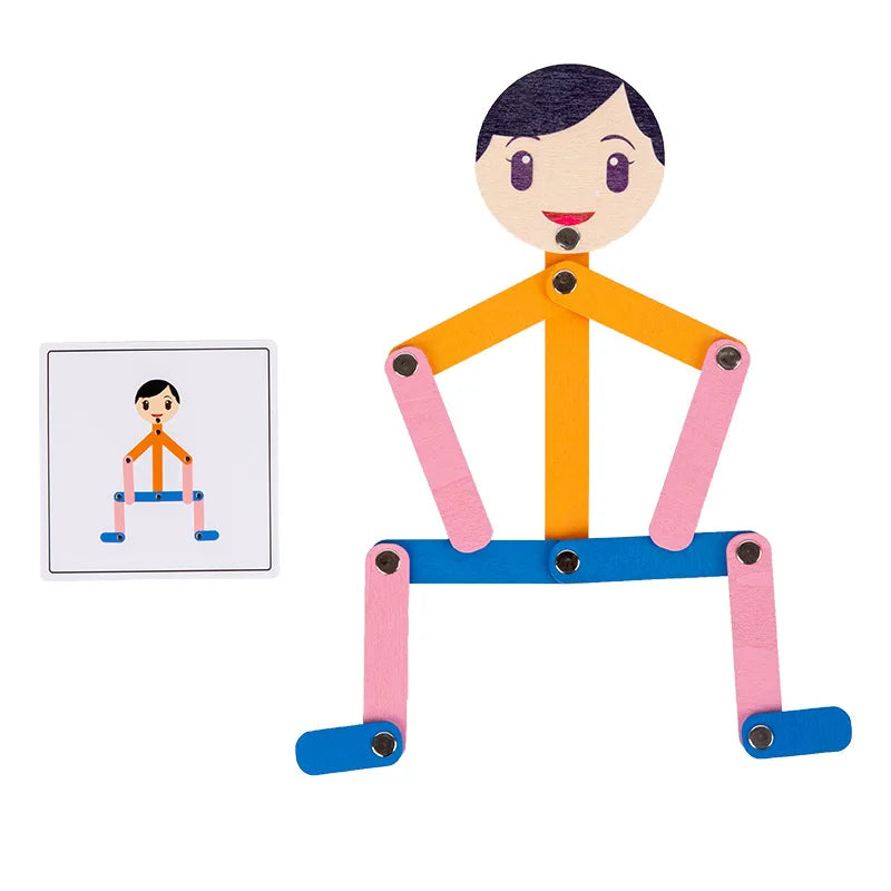 PlayGrow - Lekende vekst - Montessori-puslespill Sportmann