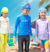 SunShield – Beskyttende og fleksibel – Surfeskjorte for barn med lange ermer og UPF 50+