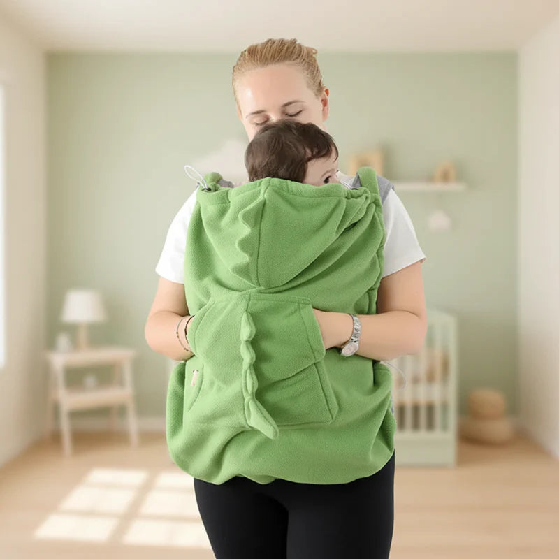 Dinosaur Baby Carrier Cover – Varmt og behagelig – Dino Baby-teppe
