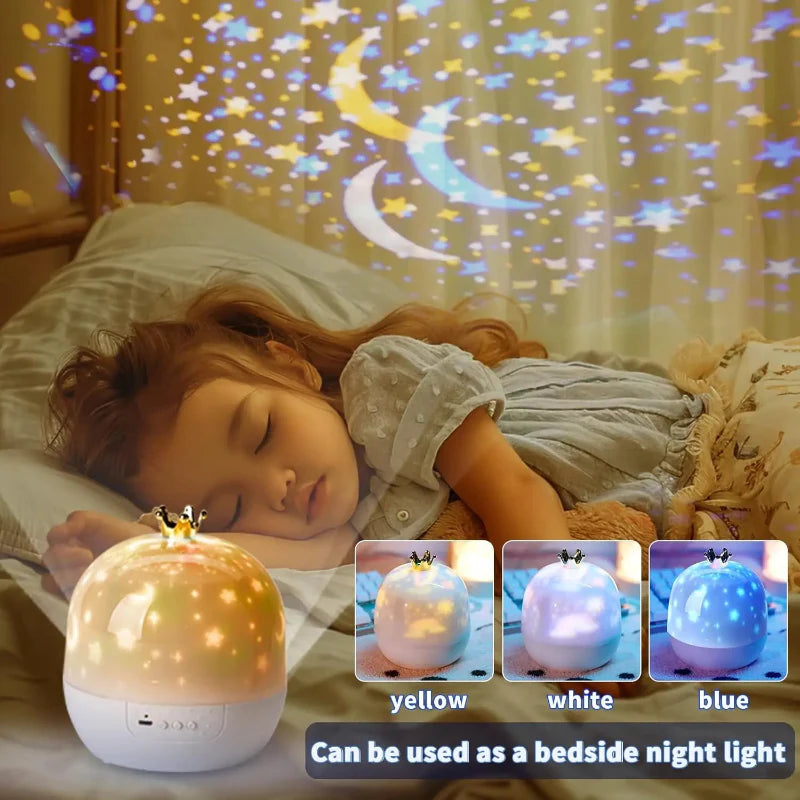 CosmoGlow – Drømmende og kreativ – Galaxy Projector nattlampe med 360° rotasjon