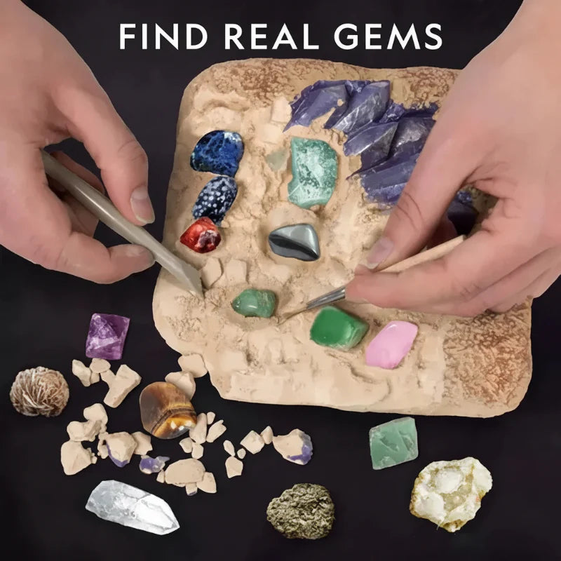Gemstone Dig Kit – Oppdagelse & læring – Krystallutgravingssett