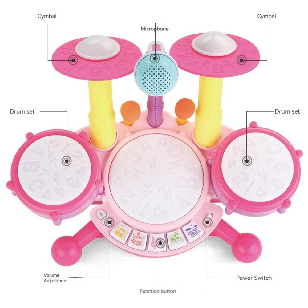 Kids Drumset™ - Leketrommesett - Musikalske barn