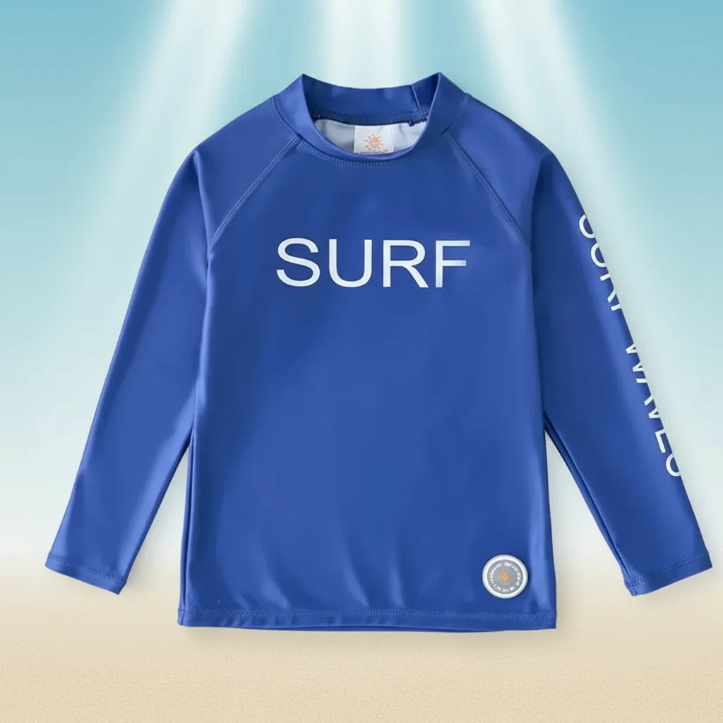 SunShield – Beskyttende og fleksibel – Surfeskjorte for barn med lange ermer og UPF 50+