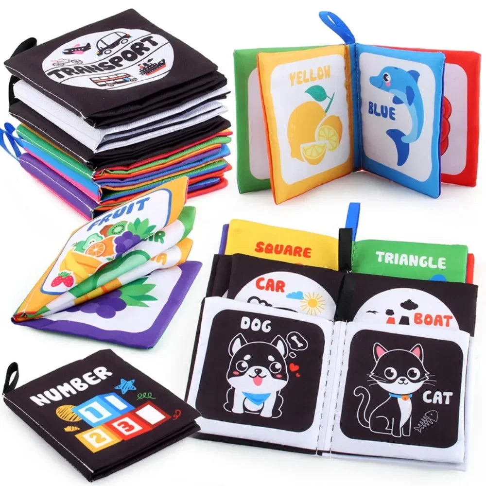 Rattle Book™ - Sensorisk lek - Stoffbok