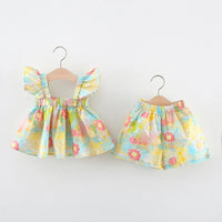 Thumbnail for Mini Fashion™ - Sommerblomster Chic - Sommerkjole med pionmønster