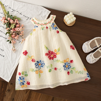 Thumbnail for MiniFlora – Lett og sjarmerende – Brodert kjole til små jenter
