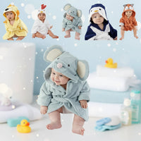 Thumbnail for CozyNest – Mykt og absorberende – Badekåpe med dyremotiv