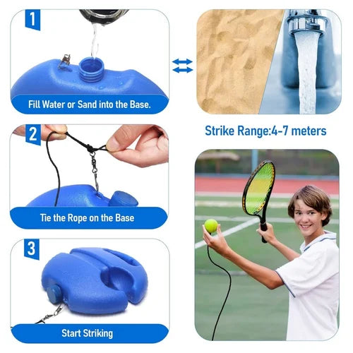 SoloServe – Uavhengig og morsom – Treningssystem for utendørs tennis
