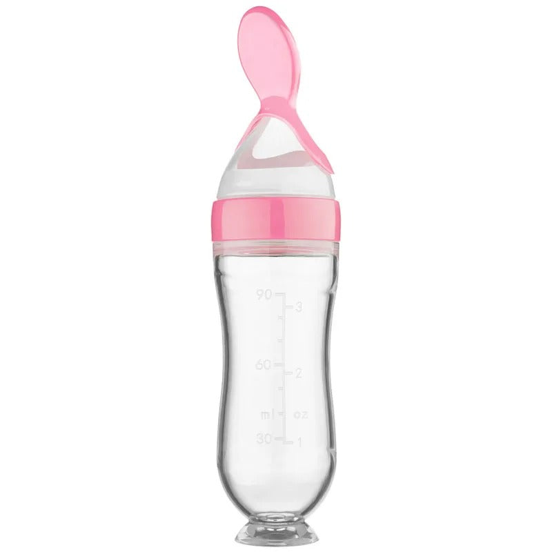 Silicone Feeding Bottle™ -  Flaske med skje - Problemfri mating