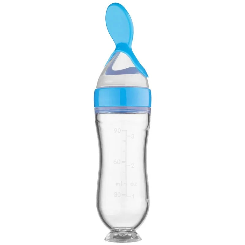 Silicone Feeding Bottle™ -  Flaske med skje - Problemfri mating