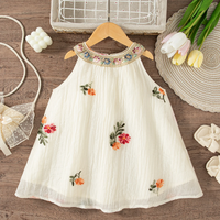 Thumbnail for MiniFlora – Lett og sjarmerende – Brodert kjole til små jenter